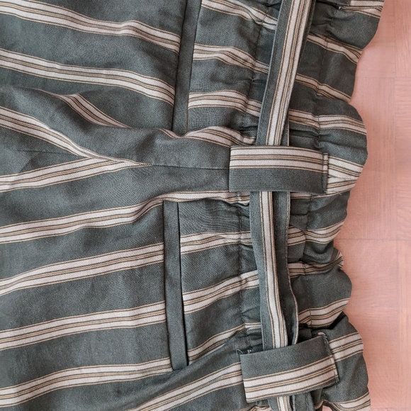 ❤️XS Green stripe high waisted pants - Picture 7 of 8